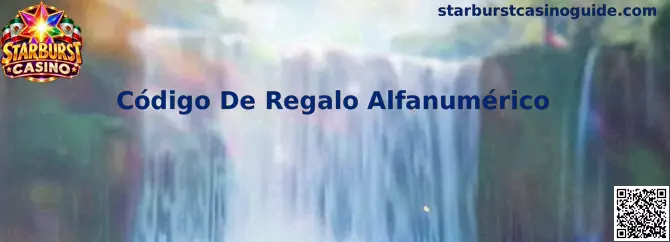Código De Regalo Alfanumérico Starburst Casino