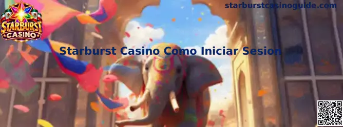 Guía visual para iniciar sesión relacionada con Starburst Casino