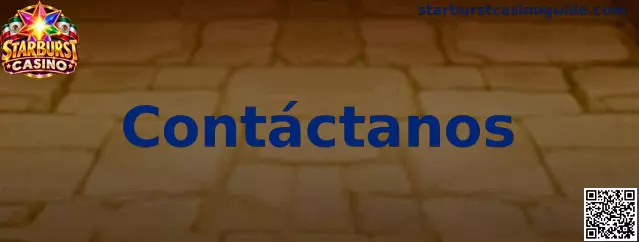 Página de contacto y atención de Starburst Casino