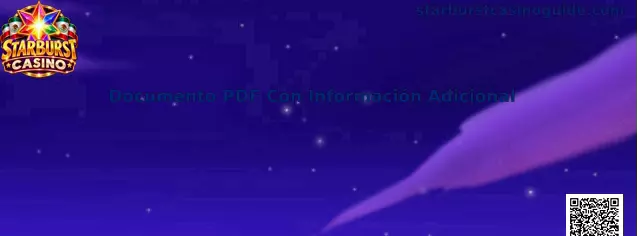 Documento PDF Con Información Adicional sobre Starburst Casino